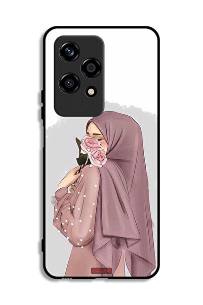 Tolwak غطاء حماية لهاتف Honor 200 Lite 5G برسومات فتاة تحمل ورودًا