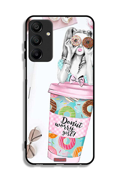 Tolwak غطاء حماية لهاتف سامسونج جالكسي A15 بتصميم فتاة القلق دونات