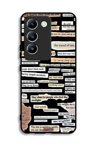Tolwak Vivo V30 Lite 4G Protective Case Cover Quotes Stickers