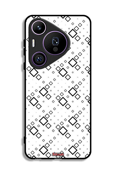 Tolwak غطاء حماية لهاتف هواوي بيورا 70 برو بتصميم مربع تجريدي فني رقمي