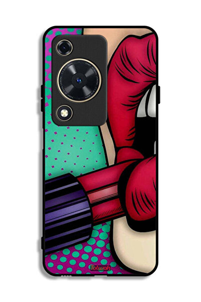 Tolwak غطاء حماية لهاتف هواوي إنجوي 70 - أحمر شفاه