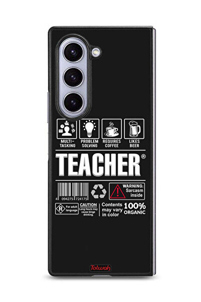 Tolwak غطاء حماية لهاتف Samsung Galaxy Z Fold6، ملصق المعلم