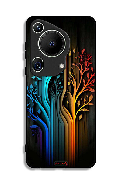 Tolwak غطاء حماية فائق لهاتف هواوي بيورا 70 بتصميم أوراق الشجر