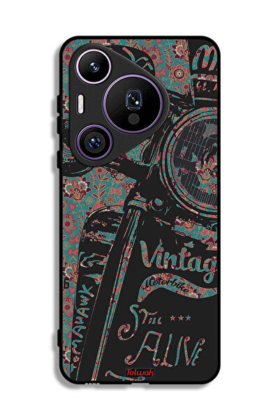 Tolwak غطاء حماية هواوي بيورا 70 برو بتصميم دراجة نارية كلاسيكية