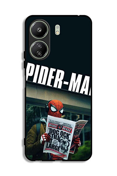 Tolwak غطاء حماية لهاتف شاومي ريدمي 13 سي - سبايدرمان يقرأ صحيفة