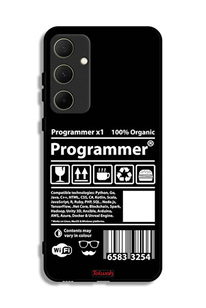 Tolwak Samsung Galaxy A35 5G Protective Case Cover Programmer Sticker