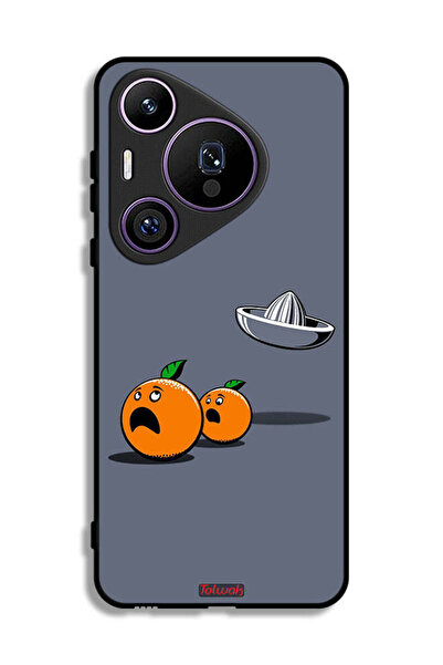 Tolwak غطاء حماية لهاتف هواوي بيورا 70 برو بتصميم فني رقمي بسيط وفكاهي