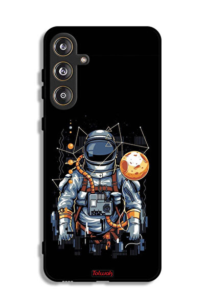 Tolwak Samsung Galaxy M55 5G Protective Case Cover Astronaut Abstract Art