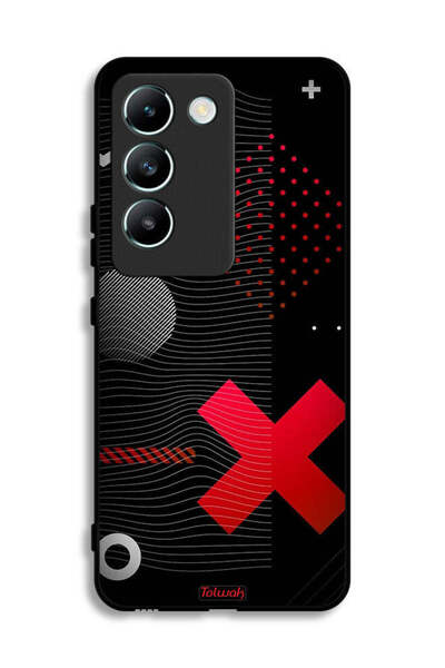 Tolwak غطاء حماية لهاتف Vivo V30 Lite 4G بعلامة الصليب