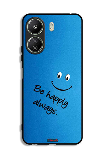 Tolwak Xiaomi Redmi 13C Protective Case Cover Be Happy Always
