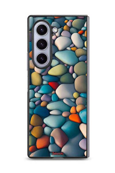 Tolwak غطاء حماية لهاتف سامسونج جالاكسي زد فولد 6 بنقشة أحجار تجريدية