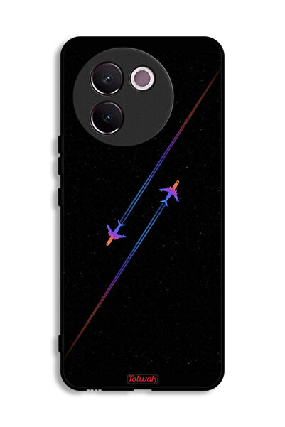 Tolwak Vivo V30e 5G Protective Case Cover Airplanes Art