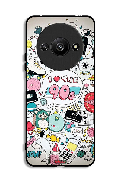 Tolwak Xiaomi Redmi A3 4G Protective Case Cover I Love The 90s