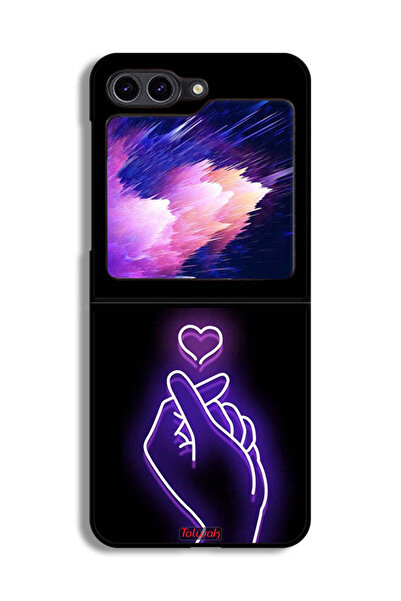 Tolwak غطاء حماية بتصميم قلب صغير من سامسونج جالكسي Z Flip6