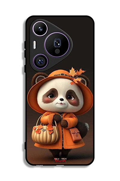 Tolwak غطاء حماية لهاتف هواوي بيورا 70 برو بتصميم سيدة الباندا اللطيفة