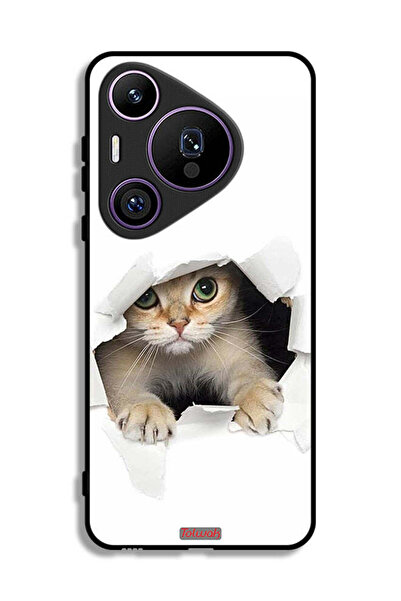 Tolwak غطاء حماية لهاتف هواوي بيورا 70 برو بتصميم قطة