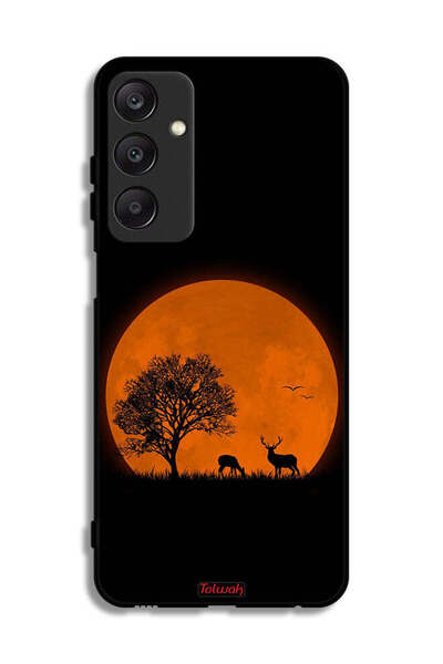 Tolwak Samsung Galaxy A25 5G Protective Case Cover Evening Moon Art