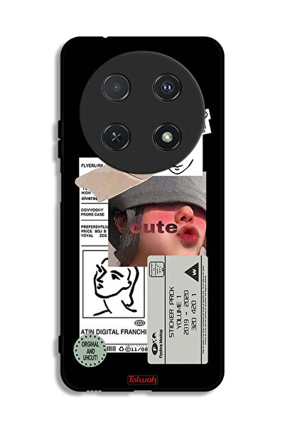 Tolwak غطاء حماية لهاتف هواوي نوفا 12i بملصق لطيف