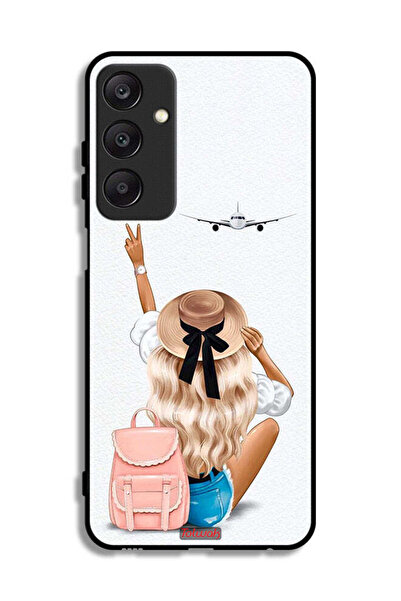 Tolwak غطاء حماية لهاتف سامسونج جالاكسي A25 5G - فتاة تحب السفر