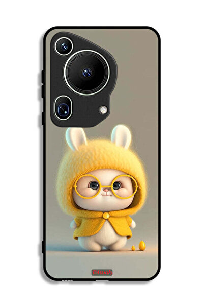 Tolwak غطاء حماية فائق لهاتف هواوي بيورا 70 بتصميم أرنب صغير
