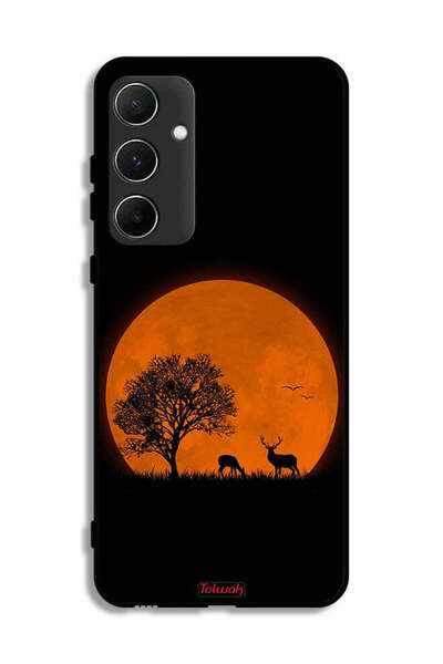 Tolwak Samsung Galaxy A55 5G Protective Case Cover Evening Moon Art