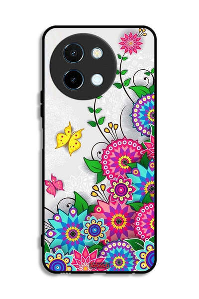 Tolwak غطاء حماية لهاتف Vivo Y38 5G بنقشة زهور ماندالا