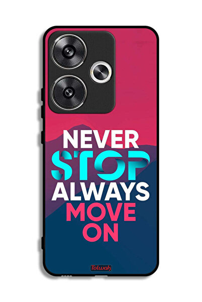 Tolwak غطاء حماية لهاتف Xiaomi Redmi Turbo 3 5G لا تتوقف أبدًا، تحرك دائمًا