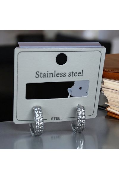 İNN JEWELLERY Steel Earrings Anti-Tarnish Anti-Allergic Vintage Figured (2 Years Importor Warranty)