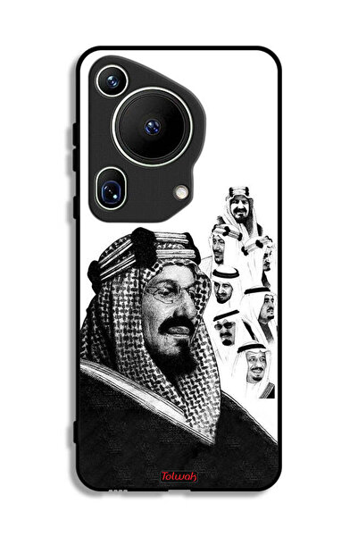 Tolwak غطاء حماية فائق لهاتف هواوي بيورا 70، ملصق فني أبيض وأسود برسومات ملوك...