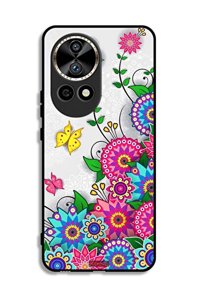 Tolwak غطاء حماية لهاتف هواوي نوفا 12 برو 5G بنقشة زهور ماندالا