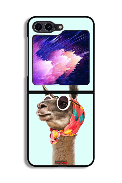 Tolwak غطاء حماية لهاتف Samsung Galaxy Z Flip6 بتصميم جمل أنيق ولطيف