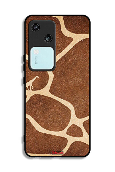 Tolwak غطاء حماية لهاتف Vivo S18 5G بتصميم جلد الزرافة