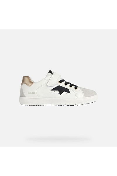 Geox Girls' sneakers J Silenex G.A white/platinum