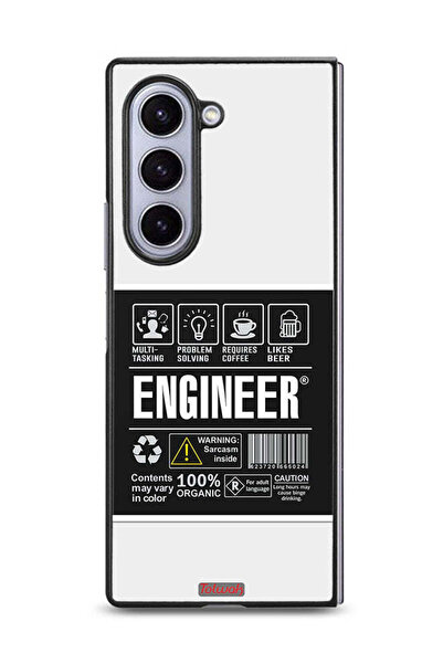 Tolwak غطاء حماية لهاتف سامسونج جالاكسي زد فولد 6، ملصق المهندس