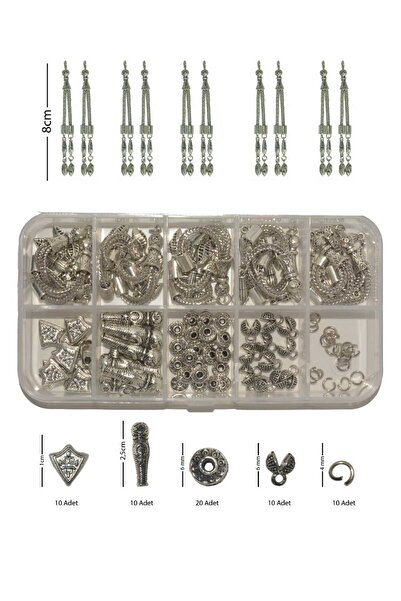 QELA COLLECTION Tesbih Yapım Hobi Seti Özel Kutusunda 10 Tesbihlik