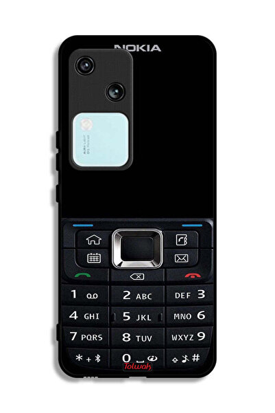 Tolwak Vivo V30 5G Protective Case Cover Old Phone Pattern