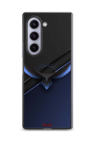 Tolwak غطاء حماية لهاتف Samsung Galaxy Z Fold6 بتصميم فن تجريدي رقمي من Eagle