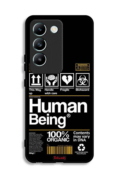 Tolwak غطاء حماية لهاتف Vivo V30 Lite 4G، ملصق إنسان