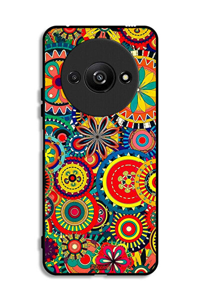 Tolwak غطاء حماية لهاتف Xiaomi Redmi A3 4G بنمط ماندالا ملون