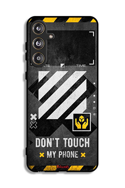 Tolwak Samsung Galaxy M55 5G Protective Case Cover Do Not Touch My Phone