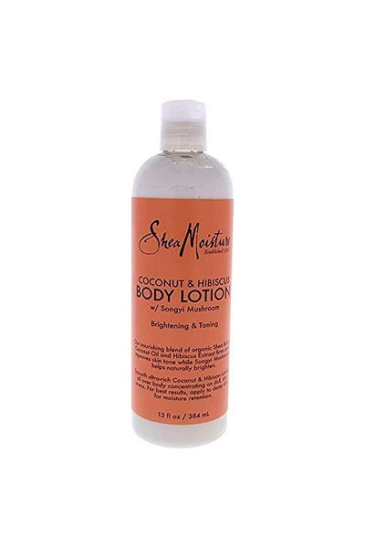 Shea Moisture Coconut And Hibiscus Body Lotion Brightening And Toning For Unisex, 384 Ml