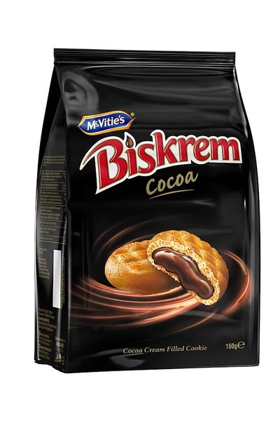 Biskrem Cocoa biscuits filled with Biskrem cream, 160 g