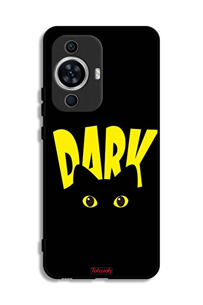 Tolwak غطاء حماية لهاتف هواوي نوفا 12 لايت - قطة داكنة