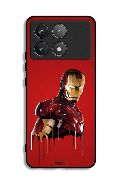 Tolwak غطاء حماية شاومي بوكو F6 برو برسومات الرجل الحديدي