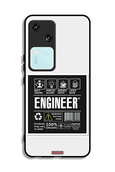 Tolwak غطاء حماية لهاتف Vivo V30 5G، ملصق المهندس