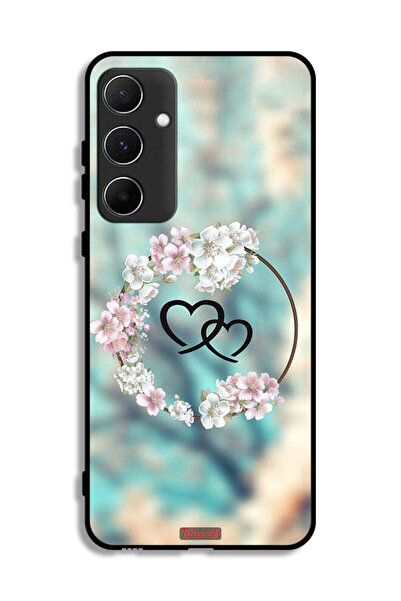 Tolwak غطاء حماية لهاتف سامسونج جالاكسي A55 5G برسومات قلوب ورسومات حلقات