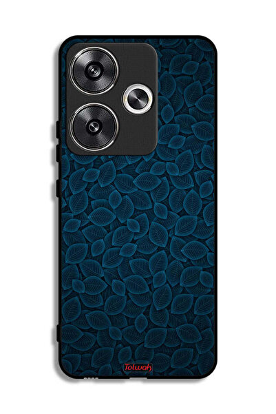 Tolwak غطاء حماية لهاتف Xiaomi Redmi Turbo 3 5G بنقشة أوراق فنية رقمية