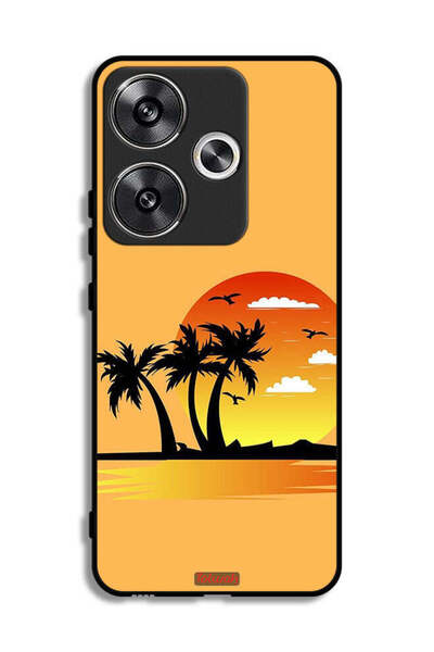 Tolwak Xiaomi Poco F6 5G Protective Case Cover Drawing Abstract Design