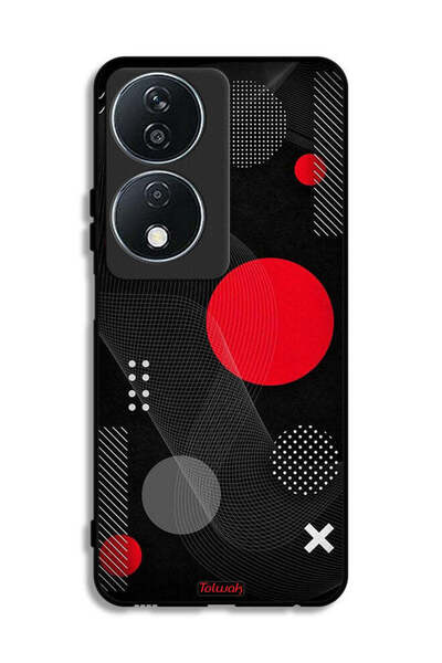 Tolwak غطاء حماية لهاتف Honor X7b 5G بنمط دائري ومتقاطع