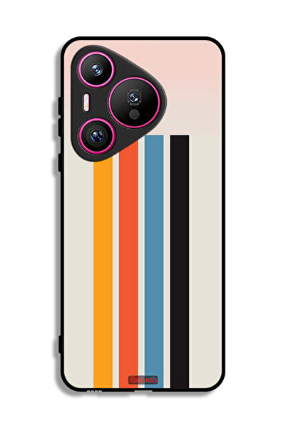 Tolwak غطاء حماية لهاتف هواوي بيورا 70 بنمط خطوط مستقيمة